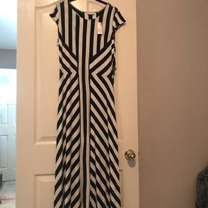 Brand new black and white maxi dress